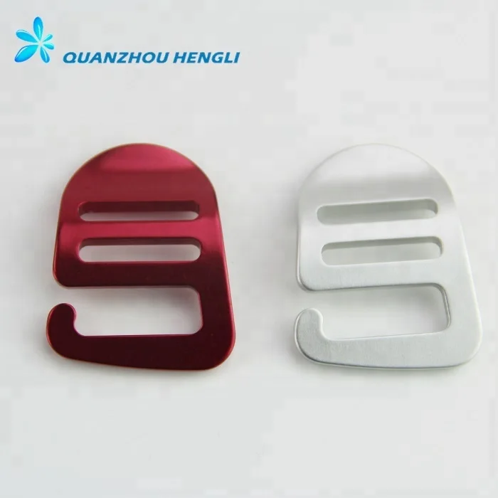 OEM ODM  20MM Metal G hook Ladder Slider Buckles for Webbing Strap