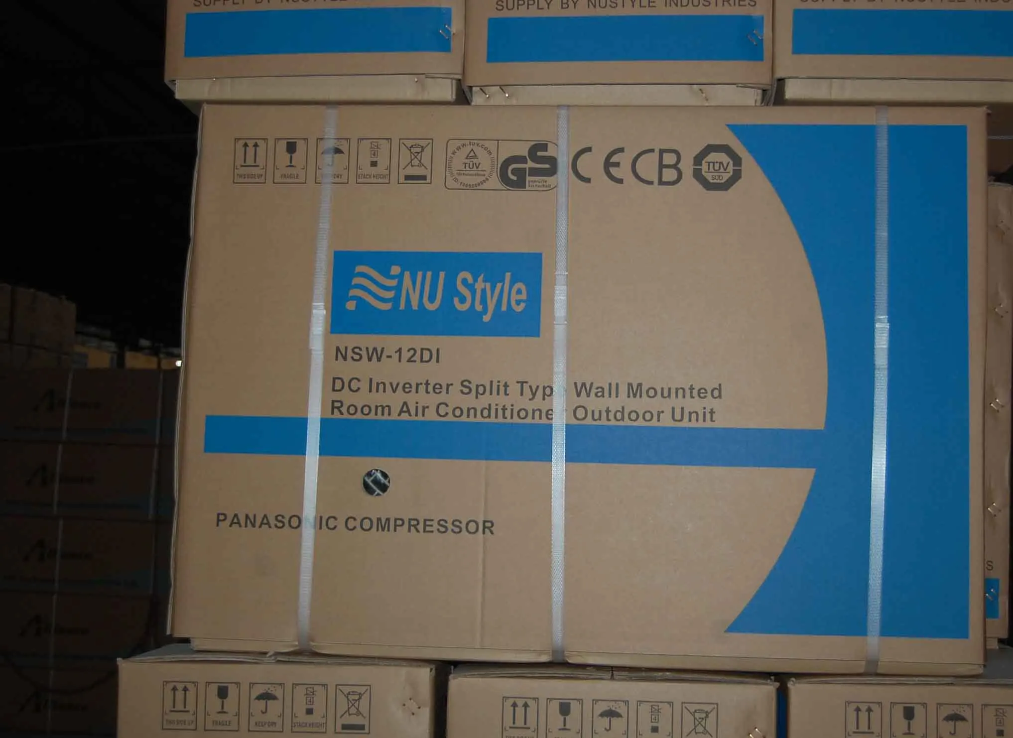 Nustyle air conditioner 9000BTU/12000BTU/18000BTU/24000BTU High wall mini split air conditioner Mirror panel, Arclic panel