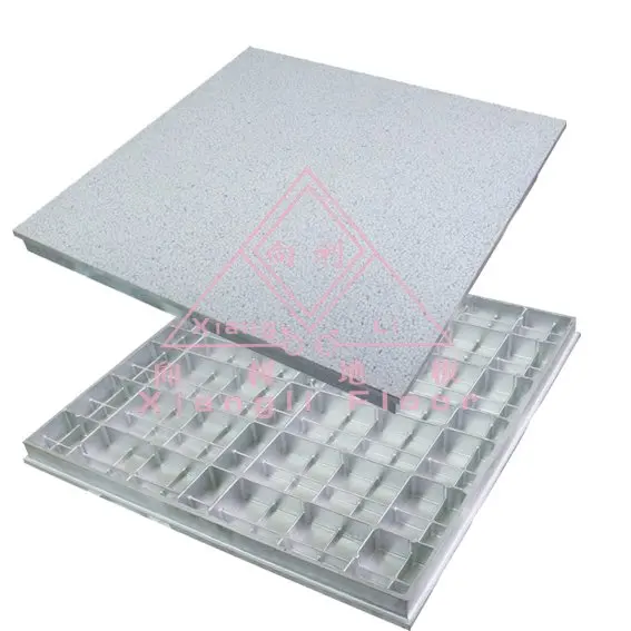 Antistatic Die Casting Aluminium Panel Raised Access Floor Can Be Coated with HPL or PVC