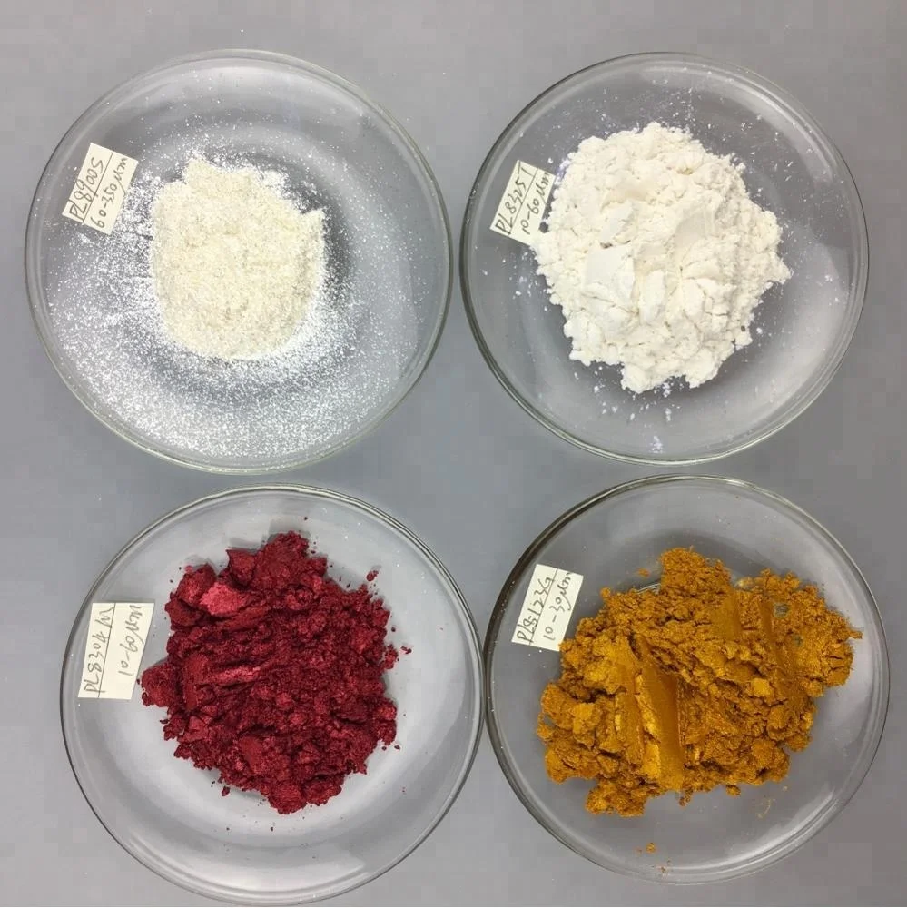 Crystal gold color pearl pigment Synthetic Mica for paint