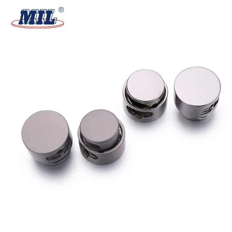 High Quality Round Metal Adjustable Spring Cord Lock Stopper For Clothes