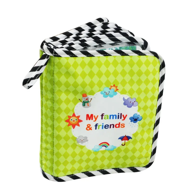 0-3 years Kids cloth books my family photo album