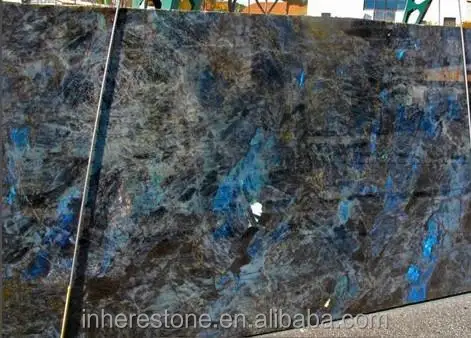 labradorite blue granite slab for prefab granite kitchen countertop
