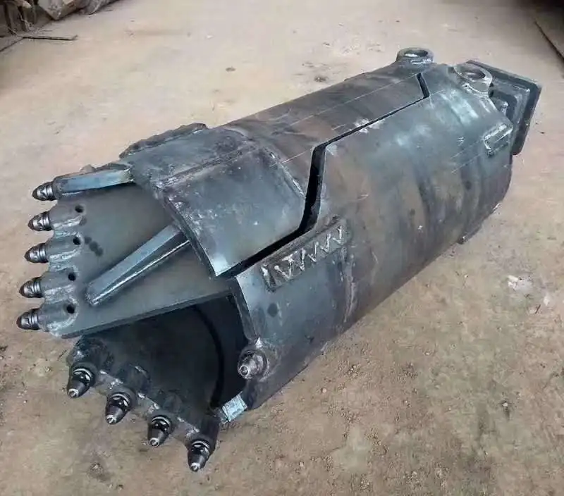 
Open body drilling bucket suit for clay silt cobble stratum 