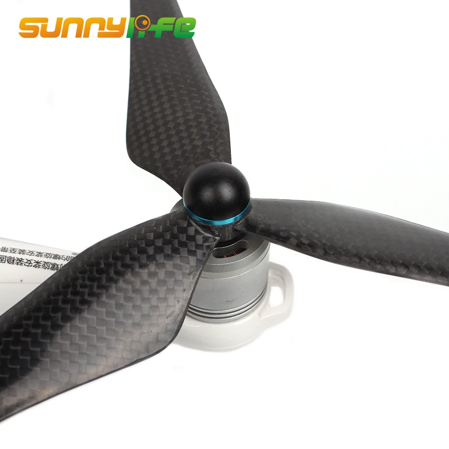 9450S Full Carbon Fiber Propellers 3-Blade Self-tightening Props with Propeller Mounts for DJI Phantom 4/ PRO/ PRO+ V2.0
