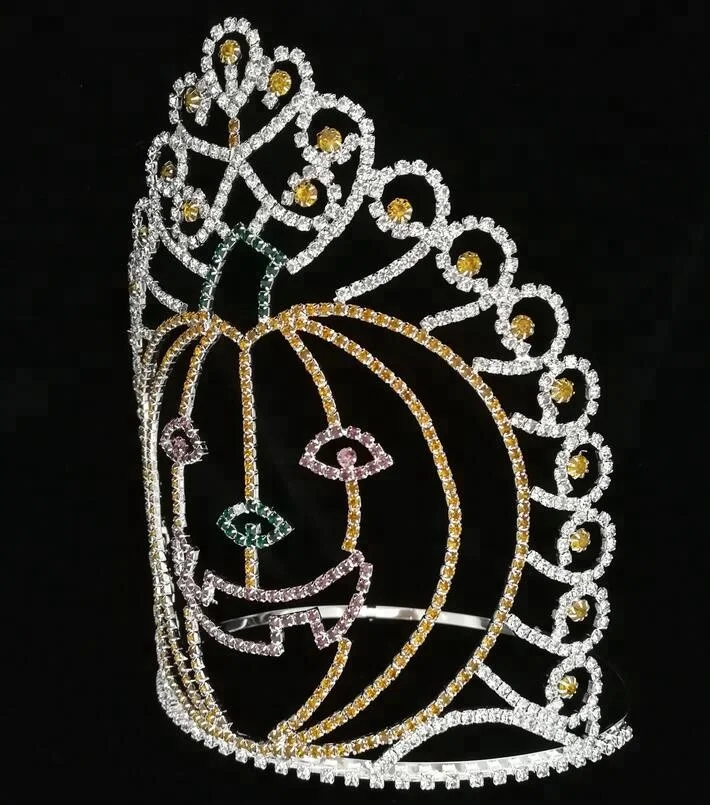 Pumpkin Theme Custom Tiara Kids Halloween Pageant Crown