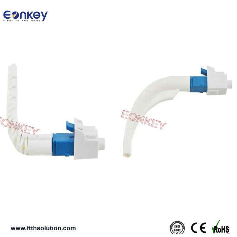 Telecom level 90 Degree Boot LC Fiber Optic Connector