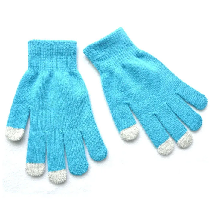 Customized Acrylic Mobile Phone Touch Sensor Screen Winter Gloves with Printing Logo