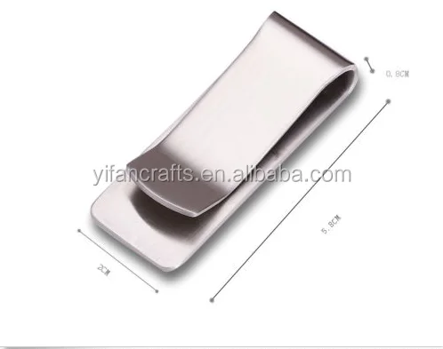 Men Stainless Steel Smart Money Clip Strong Magnetic ID Cash Holder