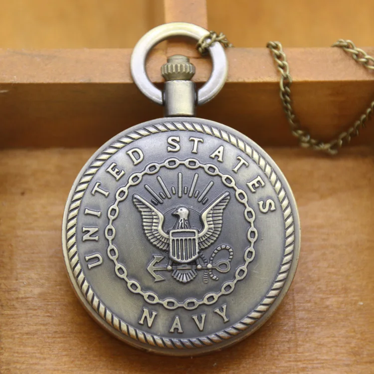 
Factory supply quartz united states navy pocket watch 