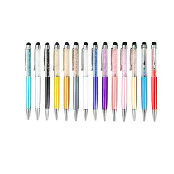 China factory competitive prices full color option custom logo printed crystal diamond pen