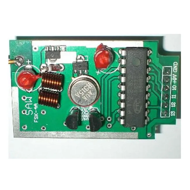 FSK4 433mhz Wireless ASK Transmitter and Receiver Module, 3000m Remote AM On-Off Switch TX Board Module