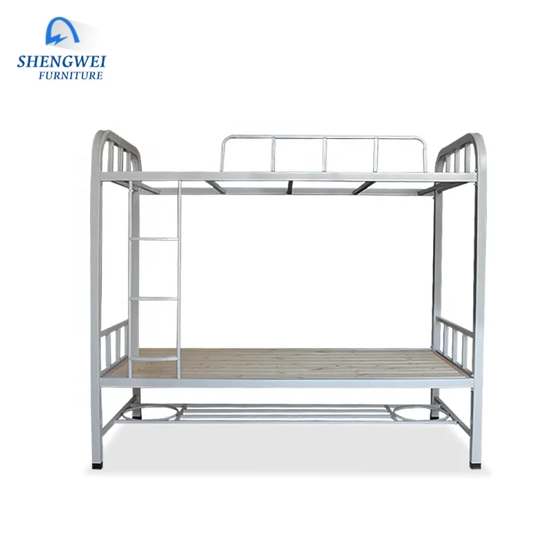 Simple design inflatable bunk bed bedroom furniture double deck bed