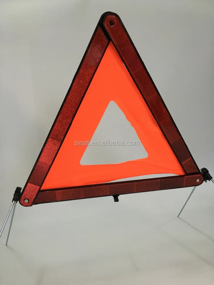 Vehicle Fault Reflective Warning Triangle With 4 Legs