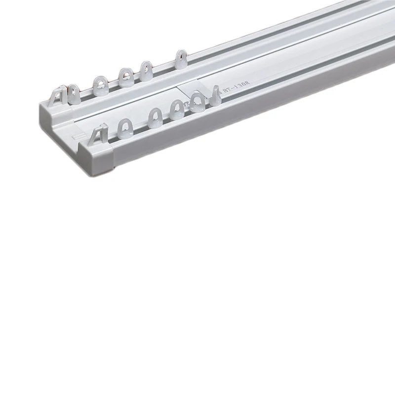 ceiling curtain double track,plastic double track,living room curtain track
