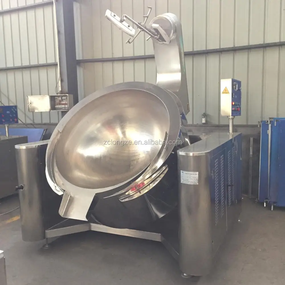 Automatic Industrial Cooking Pot With Mixer