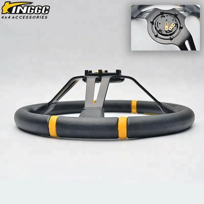 Universal PVC dish volante steering wheel 14 inch 350mm