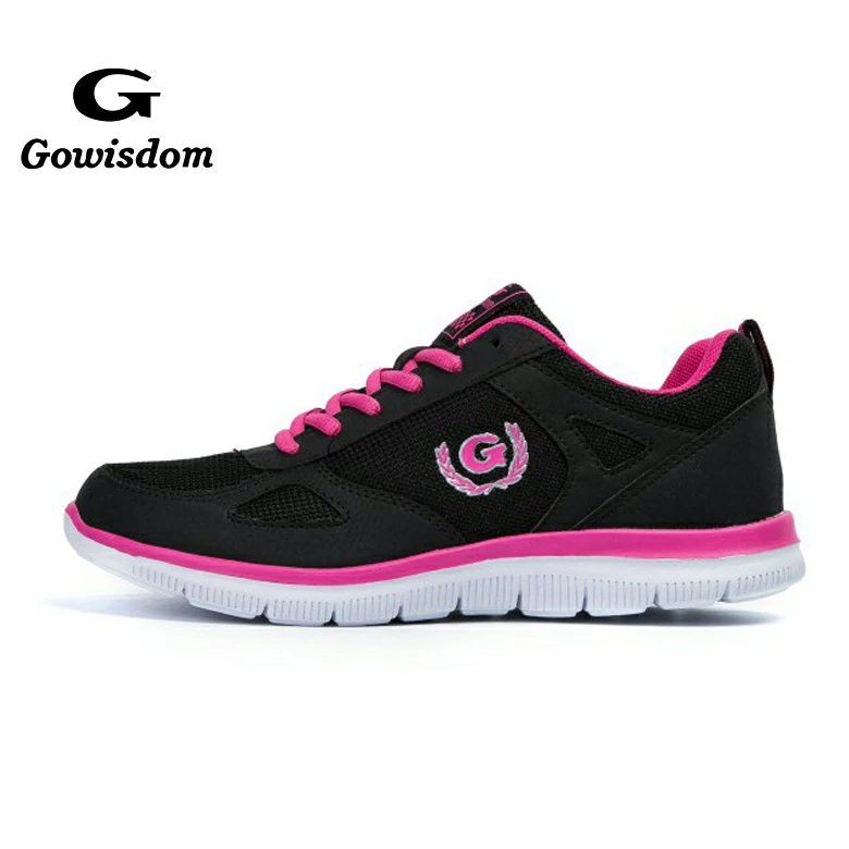 Wholesale PU with mesh fashion sport casual running shoes