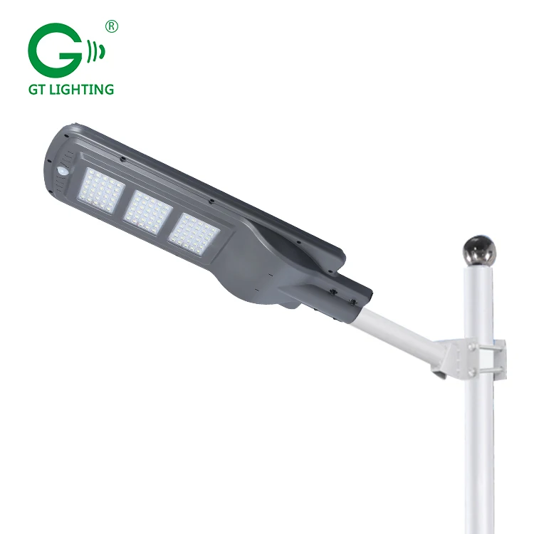 
Super bright ultra thin IP66 waterproof aluminium 30w 60w 90w motion sensor solar led street light 