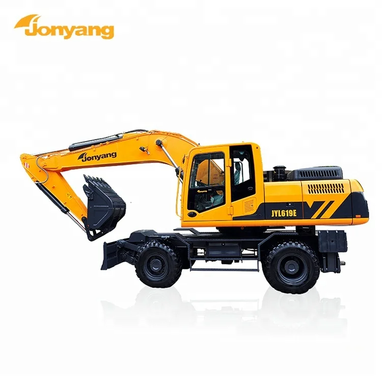 China Jonyang Factory  imported engine 19ton  wheel excavator supplier