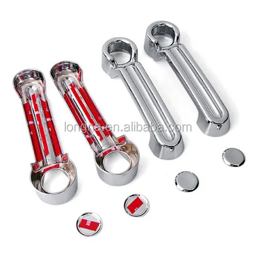 
Chrome Door Handle Covers 4dr w/o passenger keyhole for 2008-2013 Jeep Liberty 07-11 Jeep Wrangler Dodge Nitro 
