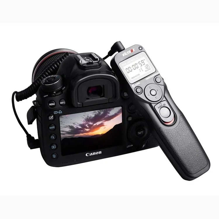 Viltrox Camera Wireless Timer Shutter Release Remote Control for Canon 77D 5D Mark IV Nikon D80 Pentax Panasonic Olympus DSLR