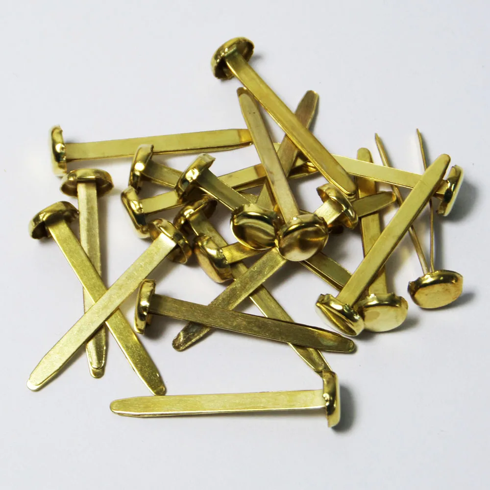 Gold small 31mm round metal clips paper file fastener for office