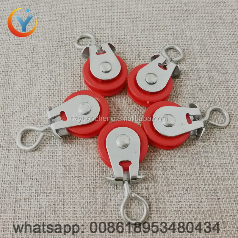 Nylon small pulley wheels for poultry drinking and feeding equipment pulley
