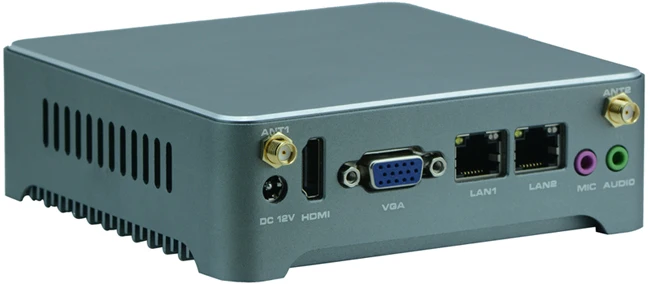 Новый дизайн Безвентиляторный мини nano itx промышленных NANO Компьютер с Intel haswell I3-4005U/1.7 ГГц процессор