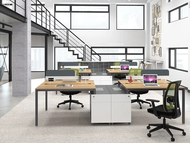 Modern office design combination series 4 person office desk