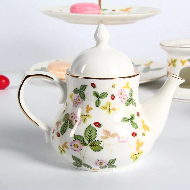 High Quality Elegant Vintage Bone China Turkish Tea Pot
