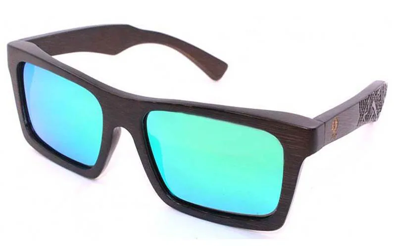Top selling recycled rectangle Wooden bamboo sunglasses 2020 custom logo engraved