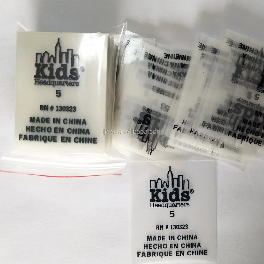 Good washable tagless heat transfer label for garment