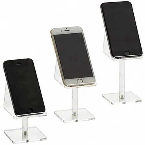
For iphone X clear acrylic mobile phone holder rack pmma cellphone rack wholesale 