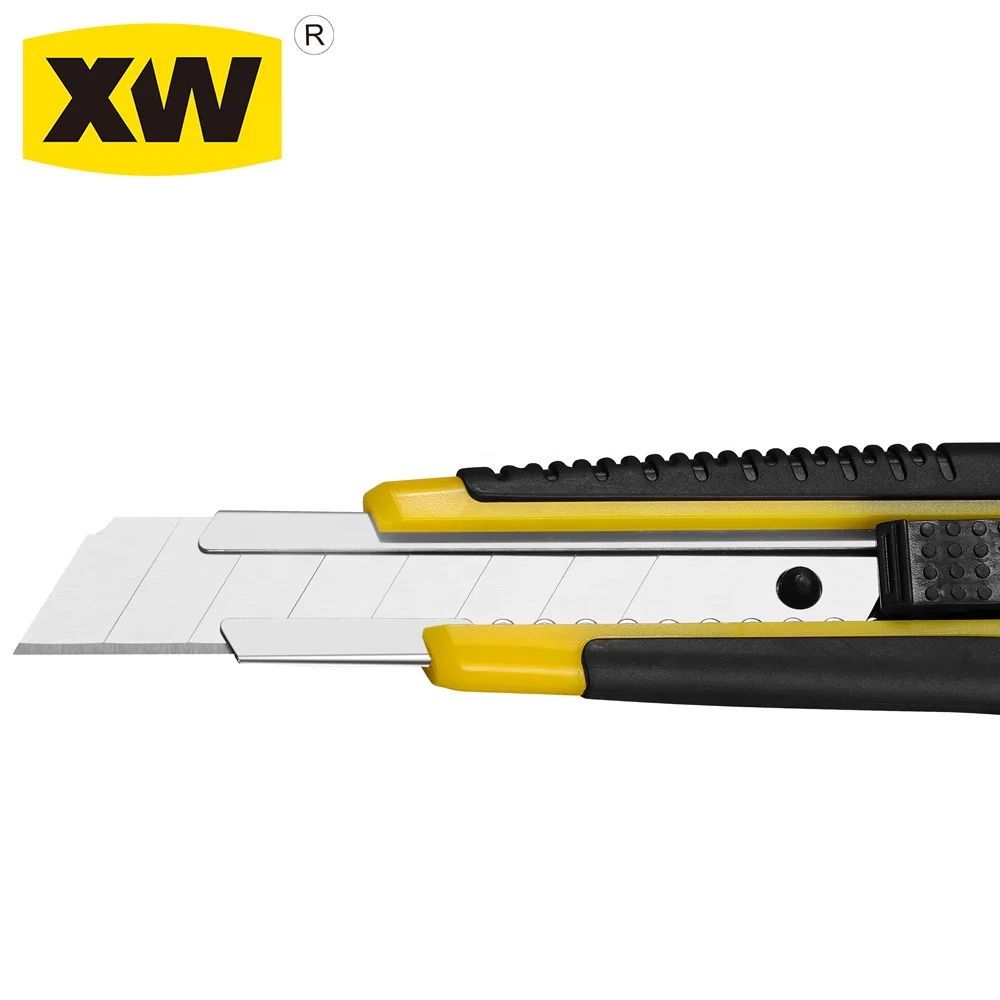 ABS auto lock retractable 18mm snap off pocket utility knife