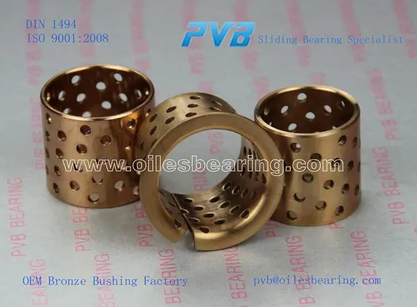 Масло-смазочных FB092 бронзовая втулка, завернутый бронзовая втулка, масляных канавок втулки бронзовые