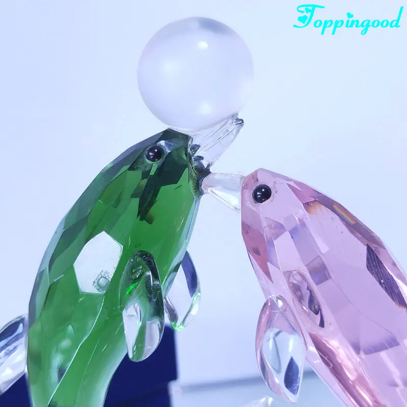 Wedding Favor Crystal Glass Dolphin For Decoration And Gifts