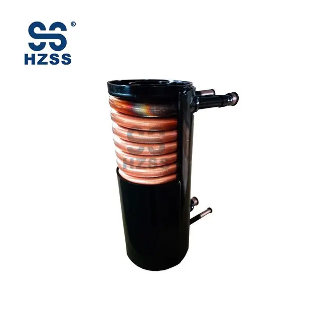 
turbular refrigeration heat pump system Coil-in-shell heat exchanger 