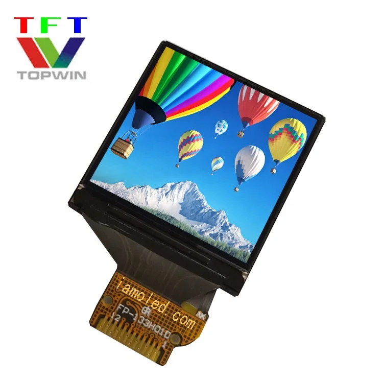 Topwin 1.3' 1.3inch 1.3 inch 240x240 pixels multi-color TW133TIG01 soldering type TFT-LCD display  4 SPI parallel Interface