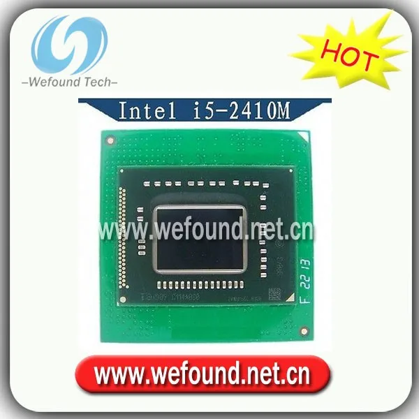 Процессор Intel Core i5 2410M SR04G BGA для ПК, 2,3 ГГц/2,9 ГГц, 3 Мб, разъем G2 988p