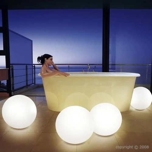 Multi color transparent LED Floating Led Illuminated Swimming Pool Ball Light