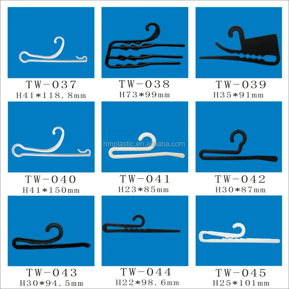 Different style plastic large hooks for socks package hook