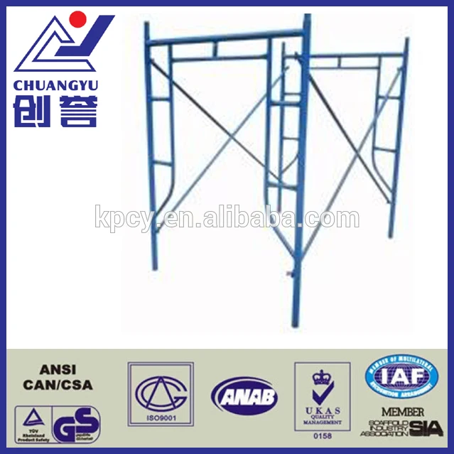 Advanced level galvanized steel a frame scaffolding for construction