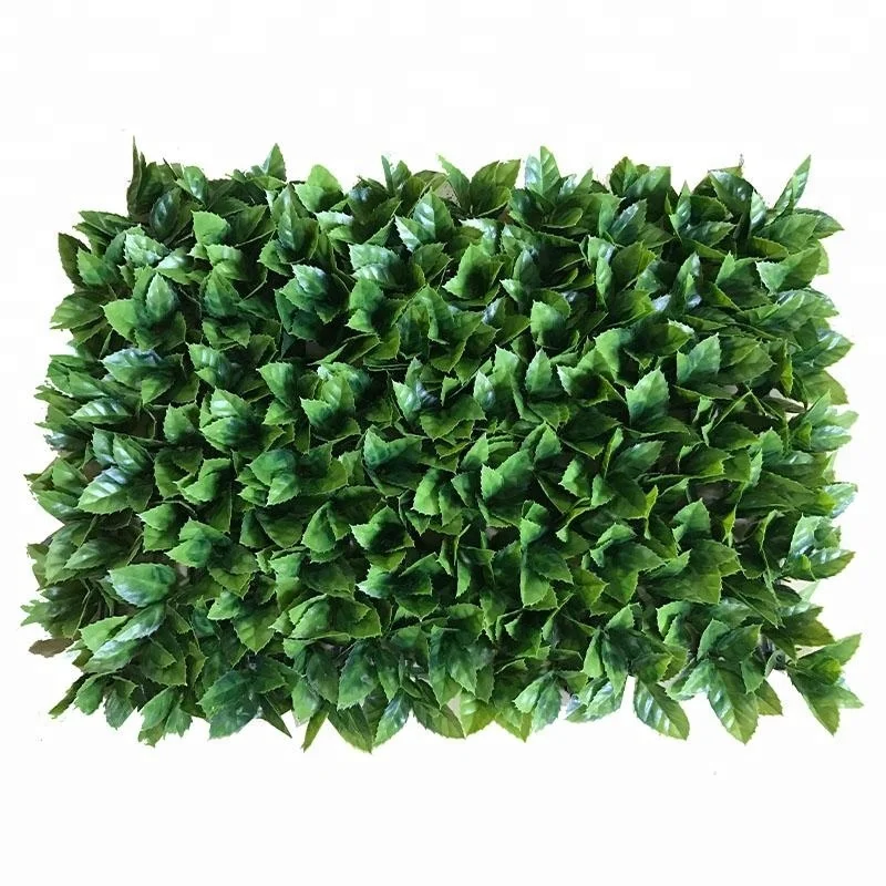 2022 fashion design Flowerking Plastic Green Wall Plant Wall / Plastic Green Grass Artificial Boxwood Hedge Wall