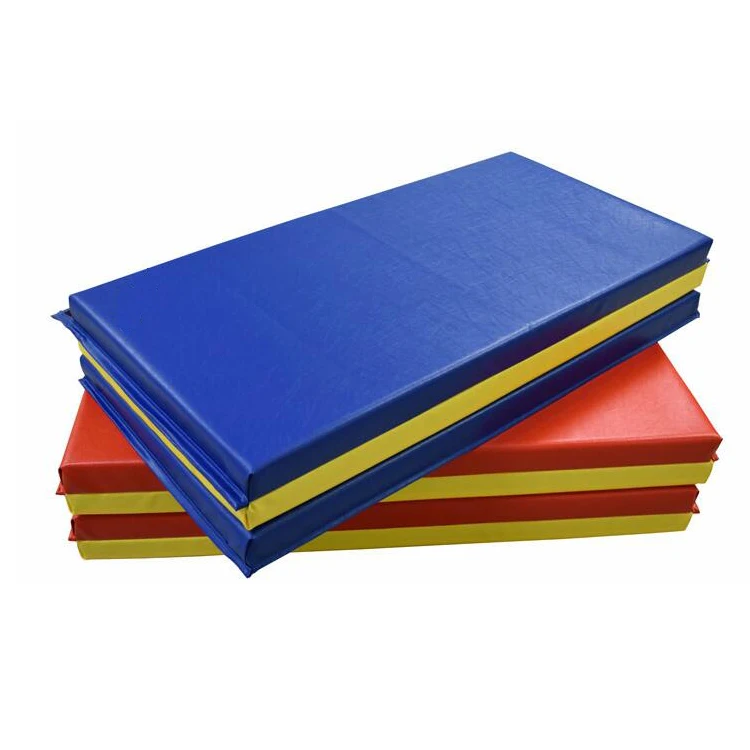 Extra thick tumbling exercise martcial arts folding gymnastics mat with handles