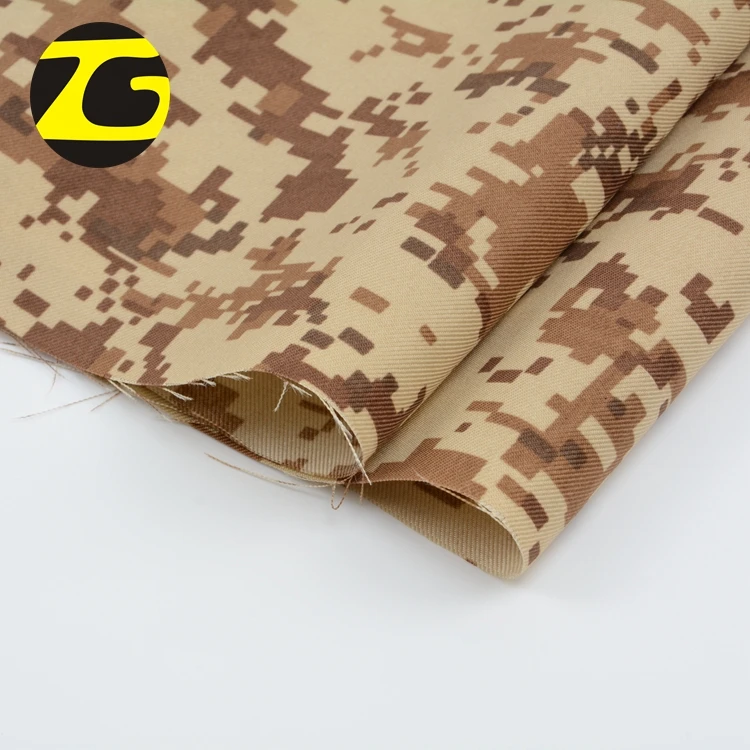 Camouflage digital printing heavy waterproof gabardine fabric for suits and pants