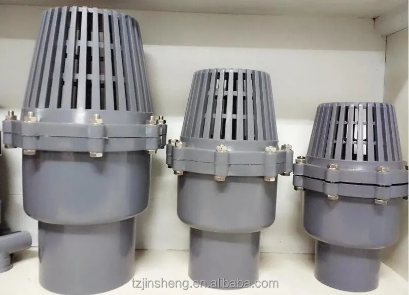 JS Manufacturer UPVC Foot Valve PN10,Plastic UPVC/PVC Foot Valve Thread,Water Pump Plastic UPVC Foot Valve