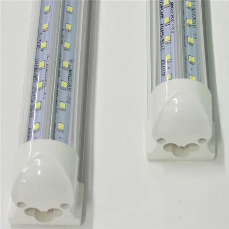 
60W 8ft Cooler Door LED Cooler Light V shape LED Tube T8 Integrated Freezer Tube 