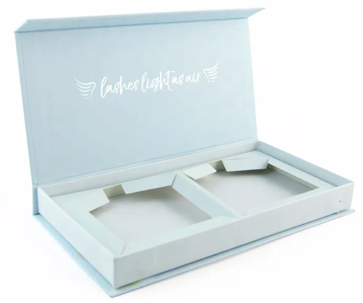 Wholesale One Pair False Eyelash Product Packaging Box with Clear Window Custom Boxes for Eyelashes