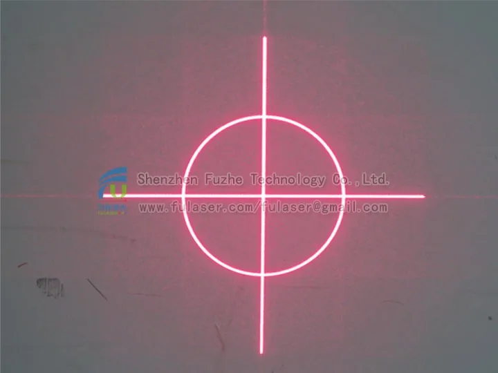 FU650SZYQ100-GD16 <1mW Diffractive optical (DOE) Viewfinder (Circle + Cross) pattern doe pattern laser